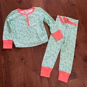 American girl Beforever Scottie 2 piece pajama set Sz XS extra small/6